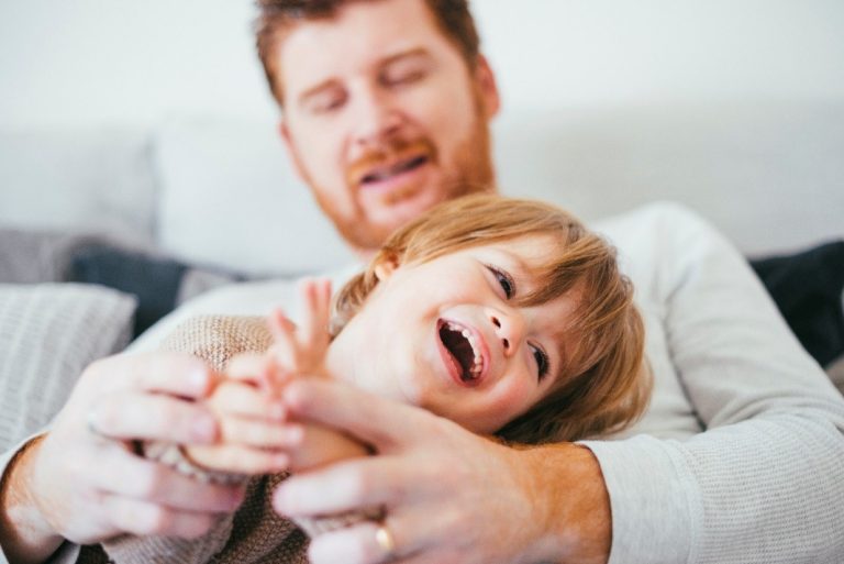 kind mit papa